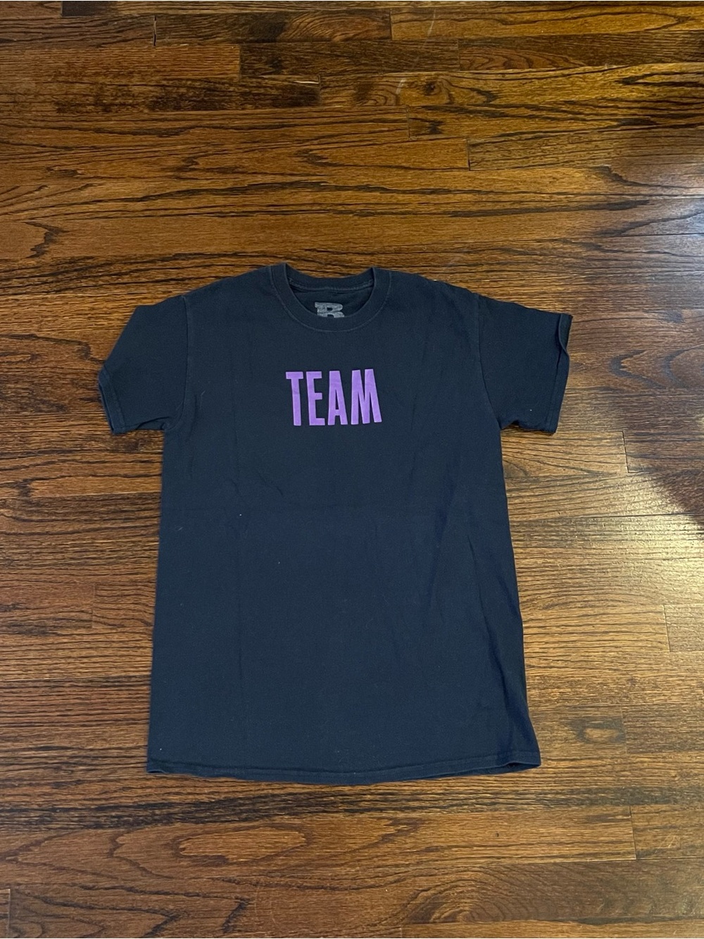 Justin Bieber Graphic Tee - Black with Purple Print